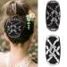 Kytpyi Hair Comb & Clips for Women - 2 Stylish Stretchy Accessories for Thick & Fine Hair - Durable Double Comb with Beads (Butterfly) - Perfect for DIY Hairstyles - Buy Online on GoSupps.com