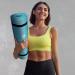 GYMENIST Thick Exercise Yoga Mat NBR 24 x 71 Inches - Teal | Ideal for Camping, Cardio, Pilates & Gymnastics - Buy Online on GoSupps.com
