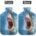 Shark Hot Water Bottle with Fluffy Cover - 2L Ocean Warmth for Pain Relief & Cozy Nights | Ideal for Kids Men & Women - Buy Online on GoSupps.com