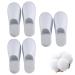 RakiUty disposable slippers guest lumps white terry lip hotels lip terry slipper guests slipper set compressed towel universal size slip -resistant for hotel spa at home 3 pairs