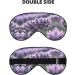 SSIMOO Lavender Flower Print Eye Mask - Double-Sided Soft & Light Blocking for Better Sleep - Buy Online on GoSupps.com