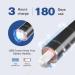 FOSOO Sonic Electric Toothbrush for Adults - 48000 VPM High Power, Rechargeable with 4 Dupont Brush Heads, 3 Hr Fast Charge, Zinc Alloy Handle - Black - Buy Online on GoSupps.com