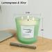 30 oz Highly Scented Soy Candle - Lemongrass & Sage Aromatherapy 120 hrs Long Lasting 3 Cotton Wicks Smokeless | Great Gift for Him & Her - Midnight Lights - Buy Online on GoSupps.com