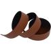 KINGOU Luxury PU Leather Handlebar Tape for Fixed Gear & Road Bikes | Natural Brown Bar Wrap with Reflective Plug - Buy Online on GoSupps.com