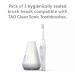 TAO Clean Sonic Electric Toothbrush Replacement Heads (3-Pack) - White - Buy Online on GoSupps.com