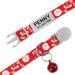 Tagme Personalized Cat Neck Band - Adjustable Collar with Safety Closure & Custom Name/Phone - 2-Pack Red (18-28 cm) - Buy Online on GoSupps.com