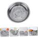 MAGICLULU 2 Pcs Drain Tray Canned Chicken Filter Fruit Tray Metal Drain Storage Tray Dense Hole Steamed Fish - Buy Online on GoSupps.com