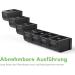 Optimized Weekly Pill Organizer Opret 7-Day Tablet Box in Rainbow & Black | German Pill Dispenser for Medication Management - Buy Online on GoSupps.com