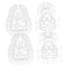VANZACK Vegetable 4pcs Fruit Novel Shaping Buddha Shaped Cake Fruit Vegetable 3D Pumpkin Melon