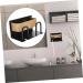 Cabilock 5-Piece Space Vanity Golden Wall Organizer - Black Shower Brush Toothbrush & Cup Holder for Bathroom - Buy Online on GoSupps.com