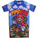 Hardcore Training MMArio Rash Guard Kids Unisex Compression Base Layer Tights No Gi BJJ Fitness MMA Workout Grappling 12 Years