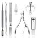 Kimihome Ingrown Toenail Treatment(7PCS) Professional Toenail Clippers Ingrown Toenail Treatment Pedicure for Ingrown & Thick Nail Stainless Steel Ingrown Toenail Tools