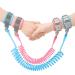 Wrist Reins for Toddlers Boys and Girls Anyfirst 2.5M Anti Lost Wrist Link 360 Rotate Toddler Wrist Strap with Elastic Wire Rope and Security Lock for Children Walking Pink+Blue