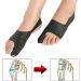 Jinlingnb Toe Spreader & Bunion Corrector - Hallux Valgus Support Foot Pain Relief Day & Night Orthosis - Black M - Buy Online on GoSupps.com