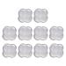 Oyrcvweuy 10 parts/lot silicone ear pads soft transparent ear-security beam cushion return lock stopper spare part for ears ear cushions silver