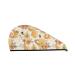 Groovy Floral Microfiber Hair Towel Soft Super Absorbent Hair Towel Wrap for Women Coral Velvet Quick Dry Hair Cap for Long Curly and Thick Hair