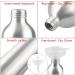 Zeoabsy 12-Pack 250ml Empty Aluminum Spray Bottles with Black Spray Head Perfect for Perfume Essential Oils & Water Includes Funnel - Buy Online on GoSupps.com