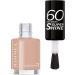 Rimmel 60 Seconds Super Shine Colour Block Nail Polish - Ultra Shine and Long Lasting - Quick Drying Kiss in the nude 8 ml (Pack of 1) - Buy Online on GoSupps.com