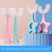 Kids U-Shape Toothbrush 360 Cleaning - Soft Silicone Brush for Toddlers & Children (4PC) - Boys & Girls Oral Care - Buy Online on GoSupps.com