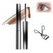 Arlio Iron Wand Mascara Vivavogue Lash 3D Curling Eyelash Iron Mascara Arlio Non-Smudging Mascara Waterproof Long Lasting Mascara Volume and Length (Brown 1pc)