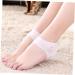 minkissy 3 Pairs Silicone Socks for Dry feet Silicone Heel Sleeves Sock Heel Protectors high Heel Sleeve Shoe Filler Foot moisturizing Socks Heel Support Foot Socks Comfortable White - Buy Online on GoSupps.com