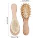 Natural Wooden Baby Hairbrush and Comb Set | Eco-Friendly Newborn Care for Toddlers - Buy Online on GoSupps.com