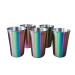 Kocan cups 5 pieces of stainless steel cup 500 ml capacity for children adult frosted metal cups for travel in the free camping party family reunion rainbow