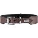 Hunter Basic dog collar coated gap leather synthetic leather simple robust weather -resistant 32 (XS) Braun 32 (XS) brown