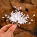 IYOU Princess Wedding Hair Combs White Flower Headpiece Pearl Bridal First Communion Hair Accessories for Girls - Buy Online on GoSupps.com