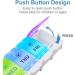 DANYING Large 7-Day Pill Organizer - Push Button Weekly AM PM Pill Box - Rainbow Vitamin Container - Buy Online on GoSupps.com