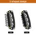 Olrwslg 100 Pcs U-Form Metal Wig Clips - Stainless Steel Hair Extension Combs (6 Teeth) for DIY - Black Tress Clips (3.2x1.6cm & 2.8x1.4cm) - International Shipping Available - Buy Online on GoSupps.com
