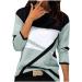 GJPRXCx Women's Long Sleeve Shirts Crew Neck T-Shirts Geometric Tunic Tops Loose Floral Print Tee Dressy Comfy Blouses Large 01_mint Green