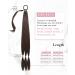 REECHO Dark Chocolate Brown Braid Ponytail Extension 34 Inch - Synthetic Hair Wrap Around Ponytail for Women - Buy Online on GoSupps.com