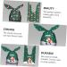 KOMBIUDA Christmas Pouches 100pcs Christmas Wrapping Bag Candy Bags Small Christmas Bags Festive Packing Bags Nougat 22.5x13.5x0.2cm Green - Buy Online on GoSupps.com