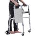Drive Healthcare YC8301 Aluminum Alloy Folding Walking Frame with 4 Wheels and Seat Rear tyre Brakes Surprise Gift - Buy Online on GoSupps.com