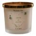 Personalised Large Double Wick Wedding Candle Gift with Green Clover Heart (White Musk and Vanilla)