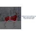 Red Greyhound Winter Coat with Padded Fleece Lining | Water Resistant Dog Jacket - Medium (56-58CM) - Buy Online on GoSupps.com