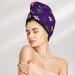 Buy Purple Mardi Gras Microfiber Hair Towel | Soft Super Absorbent Wrap for Long Curly Thick Hair - Quick Dry Coral Velvet - Buy Online on GoSupps.com