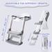 Potty Training Seat with Step Stool Ladder-Double Elite (Grey) - Comfortable Toilet Seat for Kids Boys Girls Toddlers - Foldable & Anti-Slip - Buy Online on GoSupps.com