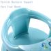 Baby Bath Seat with Anti-Slip Edge and Backrest Support | Infant Bath Chair for Sitting Up | 6-18 Months (Light Blue) - Buy Online on GoSupps.com