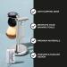 Rockwell Razors White Chrome Shaving Stand | Heavy Non-Slip Base for Safety Razor & Brush | Protects from Water & Rust - Buy Online on GoSupps.com