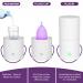 Carecup Menstrual Cup Sterilizer - 2-Minute Automatic Steam Wash | Unscented Sanitizer | Fits Small & Large Period Disc | 99.9% Germs | Includes Steamer & Cups - Buy Online on GoSupps.com