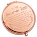 PLITI Sister in Law Compact Mirror Bonus Sister Gift Unbiological Sister Gift to My Sister in Law Inspirational Pocket Mirror (Sister-in-Law CMrg)