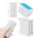 Holy Rose Dental Floss Dispenser Travel Floss Dental Picks Cases Portable Flosser Dispenser Flossing Toothpick Organizer with Floss Stick 168 Count Tasteless Cleanin Tooth More hygienic White White/White