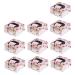SEWOART 10pcs Xcm Tote Flower Storage Chocolate Bag Pattern Black Wedding Holiday