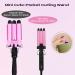 3 Barrels Mini Hair Waver 13MM Curling Iron - Lightweight Curling Wand for Short & Medium Hair - Travel Friendly - Pink - Buy Online on GoSupps.com