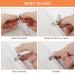 Metal Pacifier Clips - 8 Pack Duck Beak Insert Holder Strap for Babies | Secure & Stylish Baby Pacifier Chains - Buy Online on GoSupps.com