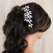 Unicra Bride Crystal Wedding Hair Comb - Rhinestone Bridal Side Accessory (A-Silver) - Buy Online on GoSupps.com