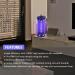 LED Mosquito Killer Lamp EU Or US AC100-240V Night Light UV Purple Bug Zapper Pest Bug Killer Trap Garden Patio Travelling Black purple - Buy Online on GoSupps.com