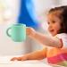 Silicone Training Cup for Infants | Easy Grip Handles | Toddler Learning Cup for Babies 6+ Months (Pink+Green) - Buy Online on GoSupps.com